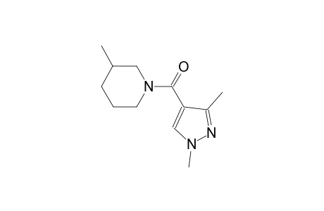 1-[(1,3-dimethyl-1H-pyrazol-4-yl)carbonyl]-3-methylpiperidine