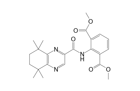 Dimethyl 3-[(5,6,7,8-tetrahydro-5,5,8,8-tetramethyl-2-quinoxalinyl)carboxamido]isophthalate