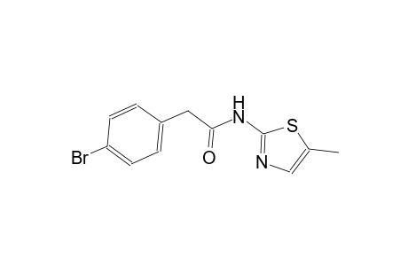 2-(4-bromophenyl)-N-(5-methyl-1,3-thiazol-2-yl)acetamide