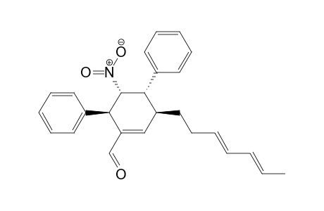 (3S,4S,5R,6R)-3-((3E,5E)-Hepta-3,5-dienyl)-5-nitro-4,6-diphenylcyclohex-1-ene-carbaldehyde
