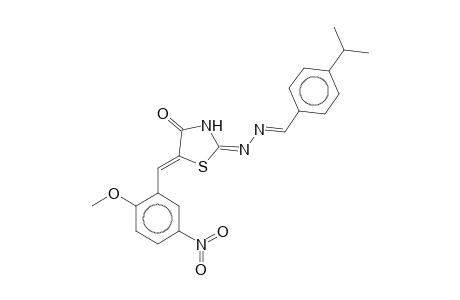 2-[(4-Isopropylbenzylidene)hydrazono]-5-(2-methoxy-5-nitrobenzylidene)-4-thiazolidinone
