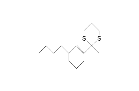 2-(3-Butyl-1-cyclohexenyl)-2-methyl-1,3-dithiane