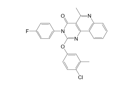 2-(4-Chloro-3-methylphenoxy)-3-(4-fluorophenyl)-5-methylpyrimido[5,4-c]quinolin-4 (3H)-one