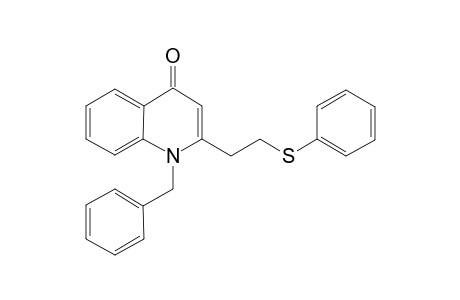 1-Benzyl-2-(2-phenylthioethyl)quinololin-4-one