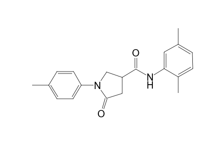 N-(2,5-Dimethylphenyl)-1-(4-methylphenyl)-5-oxo-3-pyrrolidinecarboxamide