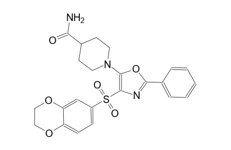 4-piperidinecarboxamide, 1-[4-[(2,3-dihydro-1,4-benzodioxin-6-yl)sulfonyl]-2-phenyl-5-oxazolyl]-