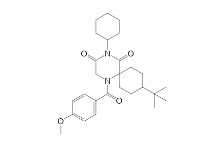 9-tert-Butyl-4-cyclohexyl-1-(4-methoxybenzoyl)-1,4-diazaspiro[5.5]undecane-3,5-dione