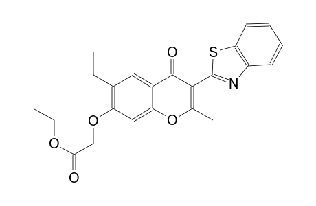 ethyl {[3-(1,3-benzothiazol-2-yl)-6-ethyl-2-methyl-4-oxo-4H-chromen-7-yl]oxy}acetate