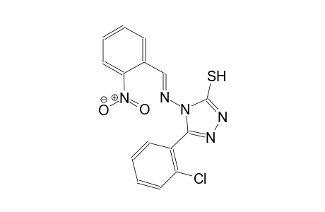 5-(2-chlorophenyl)-4-{[(E)-(2-nitrophenyl)methylidene]amino}-4H-1,2,4-triazol-3-yl hydrosulfide