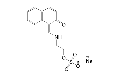 sodium 2-{[(Z)-(2-oxo-1(2H)-naphthalenylidene)methyl]amino}ethyl sulfate