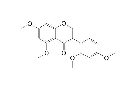 5,7,2',4'-Tetramethoxyisoflavanone (Dihydrocajanin methyl ether)