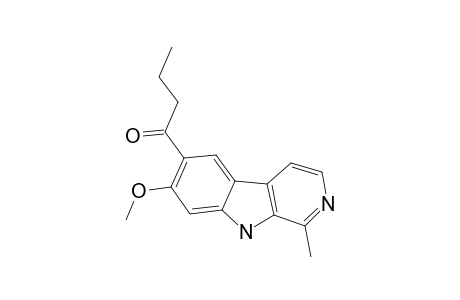 10-BUTYRYL-11-METHOXY-3-METHYL-BETA-CARBOLINE