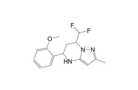 7-(difluoromethyl)-5-(2-methoxyphenyl)-2-methyl-4,5,6,7-tetrahydropyrazolo[1,5-a]pyrimidine