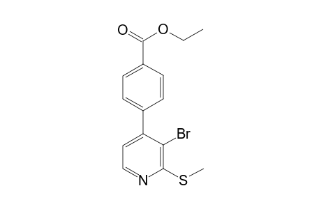 Ethyl 4-[3-bromo-2-(methylthio)pyridin-4-yl]benzoate