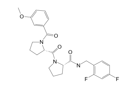 (S)-N-(2,4-Difluorobenzyl)-1-((3-methoxybenzoyl)-L-prolyl)pyrrolidine-2-carboxamide