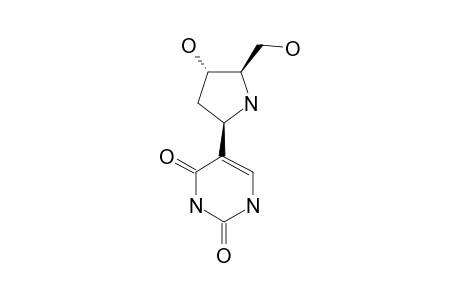 (2R)-(2,4-DIOXO-1,2,3,4-TETRAHYDROPYRIMIDIN-5-YL)-(4S)-HYDROXY-(5R)-HYDROXYMETHYL-PYRROLIDINE