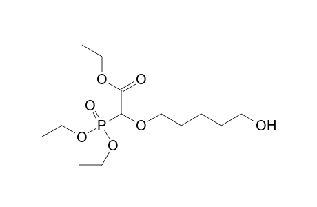 2-Diethoxyphosphoryl-2-(5-hydroxypentoxy)acetic acid ethyl ester