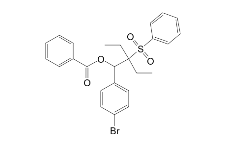 1-(4-BROMOPHENYL)-2-ETHYL-2-(PHENYL-SULFONYL)-BUTYL-BENZOATE
