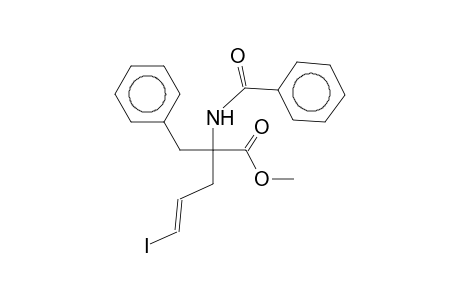 2-Benzoylamino-2-benzyl-5-iodo-pent-4-enoic acid methyl ester