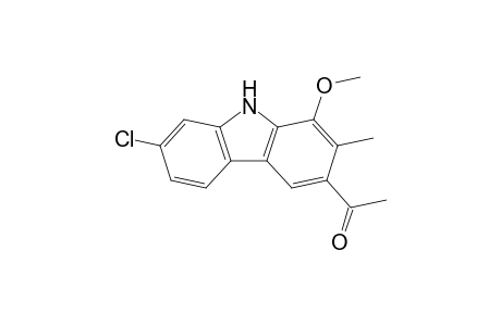 3-Acetyl-7-chloro-1-methoxy-2-methylcarbazole