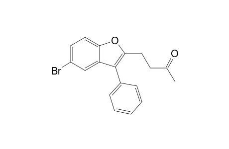 2-Butanone, 4-(5-bromo-3-phenyl-2-benzofuranyl)-