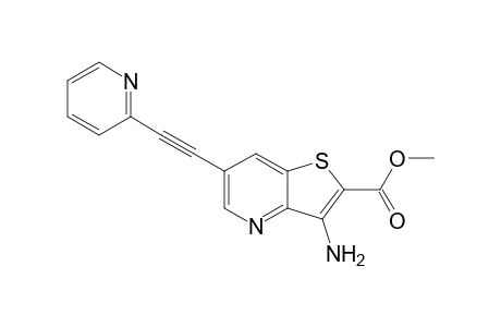 Methyl 3-amino-6-[2-(pyridin-2-yl)ethynyl]thieno[3,2-b]pyridine-2-carboxylate