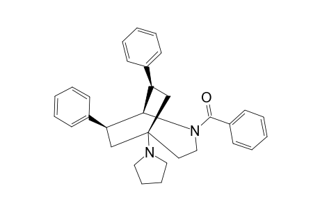 (E)-(7RS,8RS)-(+/-)-2-BENZOYL-7,8-DIPHENYL-5-PYRROLIDINO-2-AZABICYCLO-[3.2.2]-NONANE
