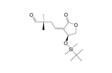E-4-[(4S)-4-(TERT.-BUTYLDIMETHYLSILYLOXY)-2-OXO-4,5-DIHYDROFURAN-3-YLIDENE]-2,2-DIMETHYLBUTANAL