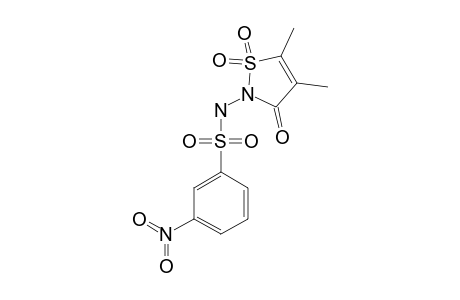 4,5-DIMETHYL-2-(3-NITROBENZENESULFONYLAMINO)-ISOTHIAZOL-3-(2H)-ONE-1,1-DIOXIDE