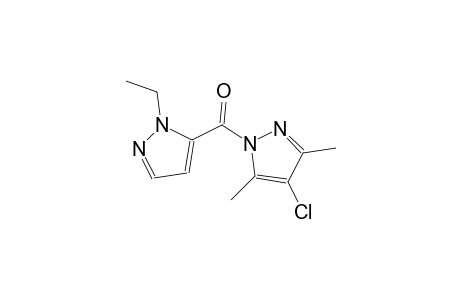 4-chloro-1-[(1-ethyl-1H-pyrazol-5-yl)carbonyl]-3,5-dimethyl-1H-pyrazole