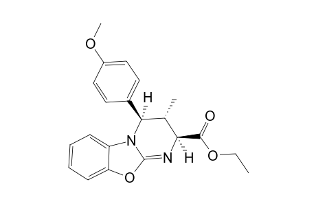 ETHYL-(2R*,3R*,4S*)-4-(METHOXYPHENYL)-3-METHYL-3,4-DIHYDRO-2H-PYRIMIDO-[2,1-B]-[1,3]-BENZOXAZOLE-2-CARBOXYLATE