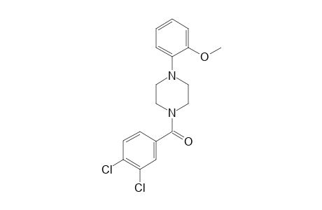 1-(3,4-DICHLOROBENZOYL)-4-(o-METHOXYPHENYL)PIPERAZINE