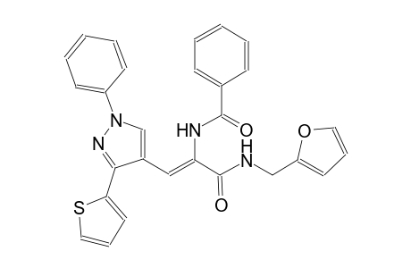 N-{(Z)-1-{[(2-furylmethyl)amino]carbonyl}-2-[1-phenyl-3-(2-thienyl)-1H-pyrazol-4-yl]ethenyl}benzamide