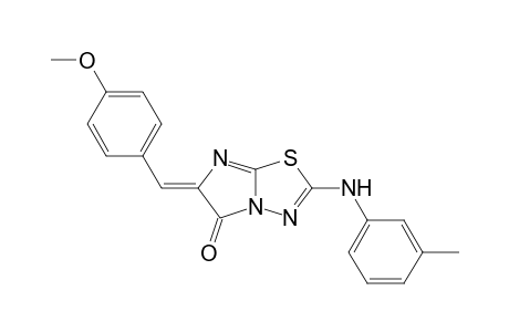 2-(3-Methylphenylamino)-6-(4-methoxybenzylidene)imidazo[2,1-b]-1,3,4-thiadiazol-5(6H)-one
