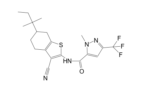 N-(3-cyano-6-tert-pentyl-4,5,6,7-tetrahydro-1-benzothien-2-yl)-1-methyl-3-(trifluoromethyl)-1H-pyrazole-5-carboxamide