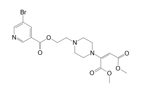 1-[2-(5-Bromonicotinoyloxyl)eth-1-yl]-4-[(E)-1,2-(dimethoxycarbonyl)ethen-1-yl]piperazine