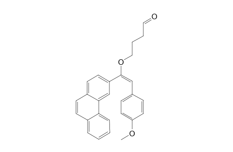 4-[(E)-2-(p-methoxyphenyl)-1-(3-phenanthryl)ethenyloxy]butanal