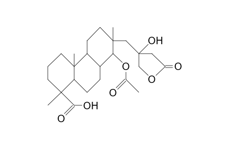 De-15-methyl-14-acetoxy-15-(tetrahydro-4-hydroxy -furan-2-on-4-yl)-18-isopimaranoic acid