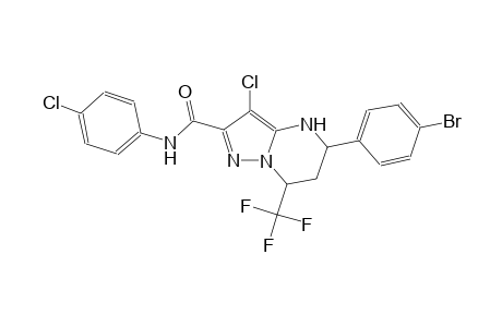 5-(4-bromophenyl)-3-chloro-N-(4-chlorophenyl)-7-(trifluoromethyl)-4,5,6,7-tetrahydropyrazolo[1,5-a]pyrimidine-2-carboxamide