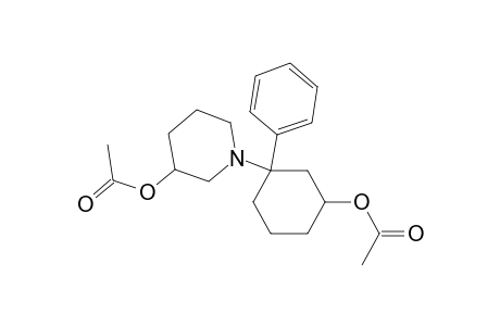 1-(1-phenyl-3-acetoxycyclohexyl)-3-acetoxy-piperidine