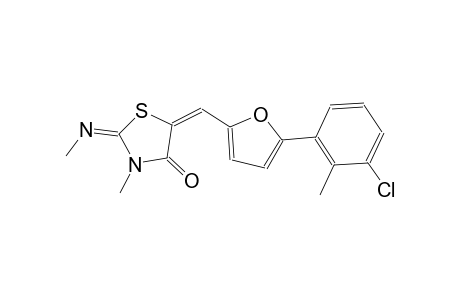 4-thiazolidinone, 5-[[5-(3-chloro-2-methylphenyl)-2-furanyl]methylene]-3-methyl-2-[(E)-methylimino]-, (2E,5E)-