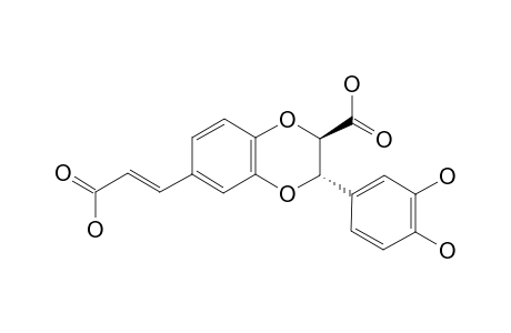 (TRANS)-6-[(1-E)-2-CARBOXYETHENYL]-3-(3,4-DIHYDROXYPHENYL)-2,3-DIHYDRO-1,4-BENZODIOXIN-2-CARBOXYLIC-ACID