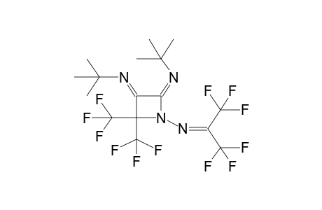 2,3-DI(TERT-BUTYLIMINO)-1-(3,3,3-TRIFLUORO-2-TRIFLUOROMETHYL-1-AZA-1-PROPENYL)-4,4-BIS(TRIFLUOROMETHYL)AZETIDINE