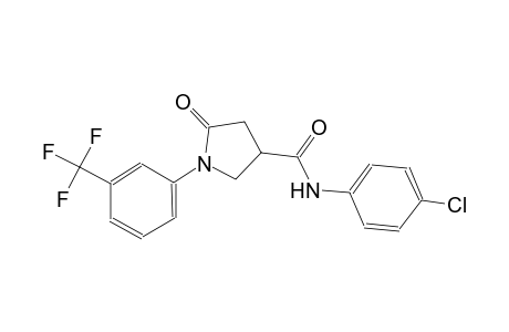 3-pyrrolidinecarboxamide, N-(4-chlorophenyl)-5-oxo-1-[3-(trifluoromethyl)phenyl]-