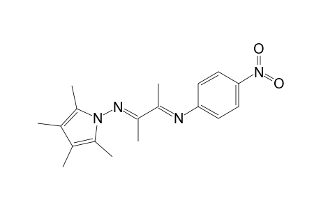 2,3,4,5-Tetramethyl-N-{[1'-methyl-2'-(p-nitrophenyl)imino]propylidene}-1H-pyrrol-1-amine