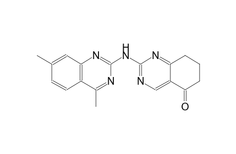 2-[(4,7-dimethyl-2-quinazolinyl)amino]-7,8-dihydro-5(6H)-quinazolinone