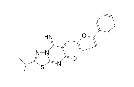 7H-[1,3,4]thiadiazolo[3,2-a]pyrimidin-7-one, 5,6-dihydro-5-imino-2-(1-methylethyl)-6-[(5-phenyl-2-furanyl)methylene]-, (6Z)-