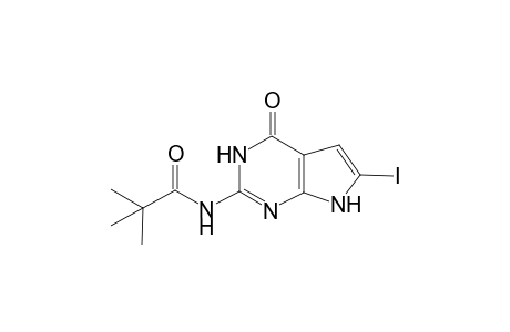 N-(6-iodanyl-4-oxidanylidene-1,7-dihydropyrrolo[2,3-d]pyrimidin-2-yl)-2,2-dimethyl-propanamide