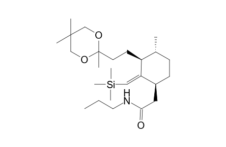 2-[(1S,2Z,3S,4R)-4-methyl-3-[2-(2,5,5-trimethyl-1,3-dioxan-2-yl)ethyl]-2-(trimethylsilylmethylidene)cyclohexyl]-N-propyl-ethanamide