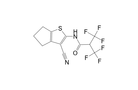 propanamide, N-(3-cyano-5,6-dihydro-4H-cyclopenta[b]thien-2-yl)-3,3,3-trifluoro-2-(trifluoromethyl)-